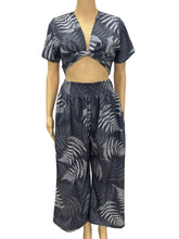 Load image into Gallery viewer, N91-TVNT2566P (Slate Palapalai), Ladies 4-way stretch Twist-V-Neck matching Top