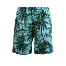 Load image into Gallery viewer, N90-AR23557/N90-TR23557 (Light Green Tree), Men (92% polyester + 8% spandex) Aloha Shirt/Shorts/Set