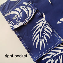 Load image into Gallery viewer, N90-B2119 (Navy with white tribal), Men Microfiber Boardshort (4 - way stretch) - three pockets - Size 34‘ outseam is 22 inch.