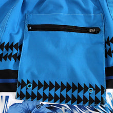 Load image into Gallery viewer, N90-T6206 (Verdant marking-French blue/grey, cargo pockets), Men Microfiber Swimtrunk (4-way stretch)