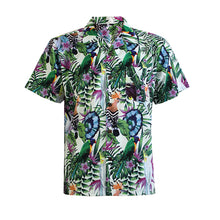 Load image into Gallery viewer, N90-AR23594/N90-TR23594 (Paradise bird - Pink), Men (92% polyester + 8% spandex) Aloha Shirt/Shorts/Set