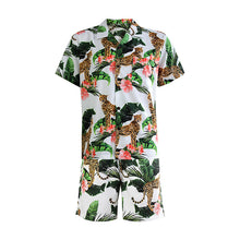 Load image into Gallery viewer, N90-AR23954/N90-TR23954 (Leopard-Brown), Men (92% polyester + 8% spandex) Aloha Shirt/Shorts/Set
