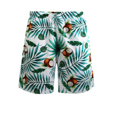 Load image into Gallery viewer, N90-AR23977/N90-TR23977 (Coconut-White), Men (92% polyester + 8% spandex) Aloha Shirt/Shorts/Set