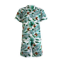 Load image into Gallery viewer, N90-AR23977/N90-TR23977 (Coconut-White), Men (92% polyester + 8% spandex) Aloha Shirt/Shorts/Set