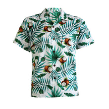 Load image into Gallery viewer, N90-AR23977/N90-TR23977 (Coconut-White), Men (92% polyester + 8% spandex) Aloha Shirt/Shorts/Set