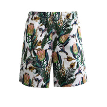 Load image into Gallery viewer, N90-AR23975/N90-TR23975 (Hummingbird-White), Men (92% polyester + 8% spandex) Aloha Shirt/Shorts/Set
