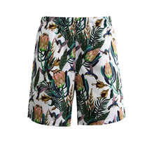 Load image into Gallery viewer, N90-AR23975/N90-TR23975 (Hummingbird-White), Men (92% polyester + 8% spandex) Aloha Shirt/Shorts/Set