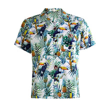 Load image into Gallery viewer, N90-AR23952/N90-TR23952 (White Bird), Men (92% polyester + 8% spandex)  Aloha Shirt/Shorts/Set