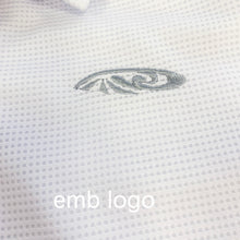 Load image into Gallery viewer, N90-P249S (White), Men Microfiber Breathable Knitted Aloha Polo Shirt