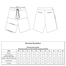 Load image into Gallery viewer, N90-B6662 (Marching rainbow-steel), Men Microfiber Boardshort (4-way stretch)- two pockets - Size 34‘ outseam is 22 inch.