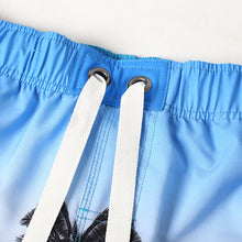 Load image into Gallery viewer, N90-T62089 (Blue scenery, cargo pockets), Men Microfiber Swimtrunk (4-way stretch)