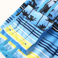 Load image into Gallery viewer, N90-T62089 (Blue scenery, cargo pockets), Men Microfiber Swimtrunk (4-way stretch)