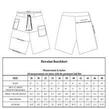 Load image into Gallery viewer, N90-B2119 (Navy with white tribal), Men Microfiber Boardshort (4 - way stretch) - three pockets - Size 34‘ outseam is 22 inch.