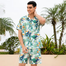 Load image into Gallery viewer, N90-AR23952/N90-TR23952 (White Bird), Men (92% polyester + 8% spandex)  Aloha Shirt/Shorts/Set