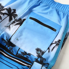 Load image into Gallery viewer, N90-T62089 (Blue scenery, cargo pockets), Men Microfiber Swimtrunk (4-way stretch)