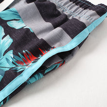 Load image into Gallery viewer, N90-T6057 (Green verdant stripe, cargo pockets), Men Microfiber Swimtrunk (4-way stretch)