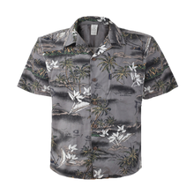 Load image into Gallery viewer, C90-A420 (Gray surf), Men 100% Cotton Aloha Shirt