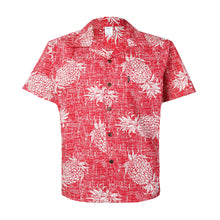 Load image into Gallery viewer, C90-A547 (Vintage red pineapple), Men 100% Cotton Aloha Shirt
