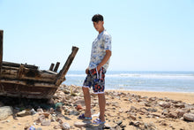 Load image into Gallery viewer, C90-A4292 (Blue Marlin), Men 100% Cotton Aloha Shirt