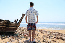 Load image into Gallery viewer, C90-A4292 (Blue Marlin), Men 100% Cotton Aloha Shirt