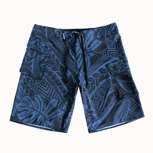 Load image into Gallery viewer, N90-B2406B (Gray tribal), Men Microfiber Boardshort (4 - way stretch) - Size 34‘ outseam is 22 inch.