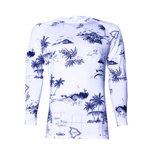 Load image into Gallery viewer, N90-RG290 (White map), Men UPF 50+ Sun Protection Outdoor Lightweight Long Sleeve Rash Guard Outdoor Surfing Shirt