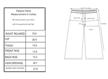 Load image into Gallery viewer, R91-P517N (Vintage navy pineapple), Ladies Rayon Palazzo Pants with Smock Waist