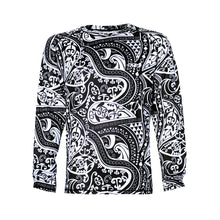 Load image into Gallery viewer, N90-UV2209 (White with black turtle tribal), Men UPF50+ Sun Protection Outdoor Lightweight Long Sleeve Outdoor Hiking Fishing Running UV Shirt