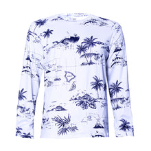 Load image into Gallery viewer, N90-UV290 (White map), Men UPF 50+ Sun Protection Outdoor Lightweight Long Sleeve Outdoor Hiking Fishing Running UV Shirt