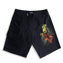Load image into Gallery viewer, N90-B2308 (Black Coconut), Men Microfiber Boardshort (4 - way stretch) - three pockets - Size 34‘ outseam is 22 inch.