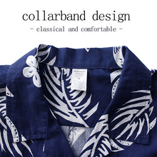 Load image into Gallery viewer, C90-A2119 (Navy with white tribal), Men 100% Cotton Aloha Shirt