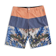 Load image into Gallery viewer, N90-S6781 (Verdant top band-orange/beige), Men Submersible Shorts (4-way stretch))