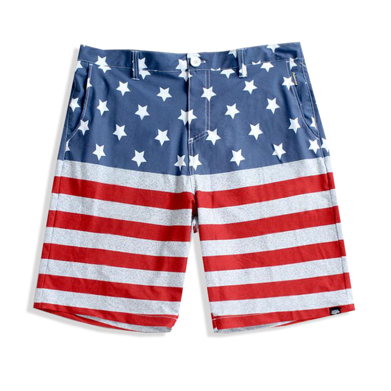 N90-S6146 (Time honored flag), Men Submersible Shorts (4-way stretch)