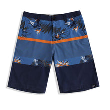 Load image into Gallery viewer, N90-S6222 (Verdant band-blue/steel), Men Submersible Shorts (4-way stretch)