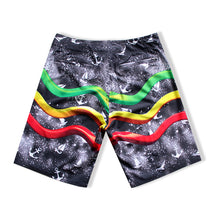 Load image into Gallery viewer, N90-B96584 (Legendary-spotted black), Men Microfiber Boardshort (4-way stretch) - two pockets - Size 34‘ outseam is 22 inch.