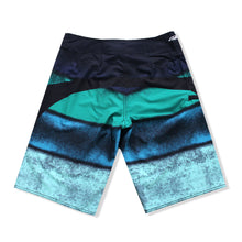 Load image into Gallery viewer, N90-B8015 (Parallel grunge-green), Men Microfiber Boardshort- (4-way stretch) - one pocket - Size 34‘ outseam is 22 inch.