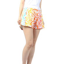 Load image into Gallery viewer, N91-CW9482 (Matrix rainbow code), Ladies 4-way stretch comfort waist shorts