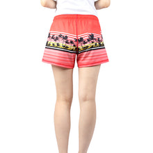 Load image into Gallery viewer, N91-CW94089 (Red scenery), Ladies 4-way stretch comfort waist shorts
