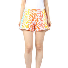 Load image into Gallery viewer, N91-CW9482 (Matrix rainbow code), Ladies 4-way stretch comfort waist shorts