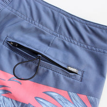 Load image into Gallery viewer, N90-B9618 (Verdant divide-slate blue/ceramic), Men Microfiber Boardshort (4 - way stretch) - three pockets- Size 34‘ outseam is 22 inch.