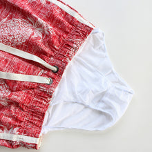 Load image into Gallery viewer, N90-T547 (Vintage red pineapple, cargo pockets), Men Microfiber Swimtrunk