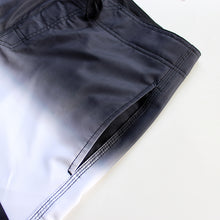 Load image into Gallery viewer, N90-B9069 (Faded divide-onyx), Men Microfiber Boardshort (4-way stretch) - three pockets - Size 34‘ outseam is 22 inch.