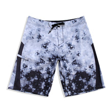 Load image into Gallery viewer, N90-B8606 (Kaleidescope-grey), Men Microfiber Boardshort- (4-way stretch) - one pocket - Size 34‘ outseam is 22 inch.