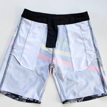 Load image into Gallery viewer, N90-B90584 (Melange stripe-onyx), Men Microfiber Boardshort (4 - way stretch) - three pockets - Size 34‘ outseam is 22 inch.