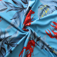 Load image into Gallery viewer, N90-P22224 (Sky lobster), Men Microfiber Breathable Knitted Aloha Polo Shirt