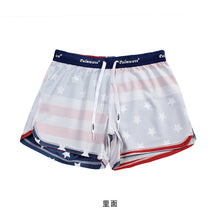 Load image into Gallery viewer, N91-CW9146 (Time honored flag), Ladies 4-way stretch comfort waist shorts