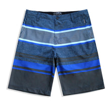 Load image into Gallery viewer, N90-S8162 (Delta bands-true blue), Men Submersible Shorts (4-way-stretch)
