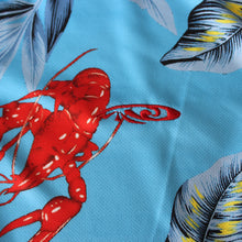 Load image into Gallery viewer, N90-P22224 (Sky lobster), Men Microfiber Breathable Knitted Aloha Polo Shirt