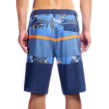 Load image into Gallery viewer, N90-S6222 (Verdant band-blue/steel), Men Submersible Shorts (4-way stretch)
