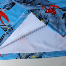 Load image into Gallery viewer, N90-P22224 (Sky lobster), Men Microfiber Breathable Knitted Aloha Polo Shirt